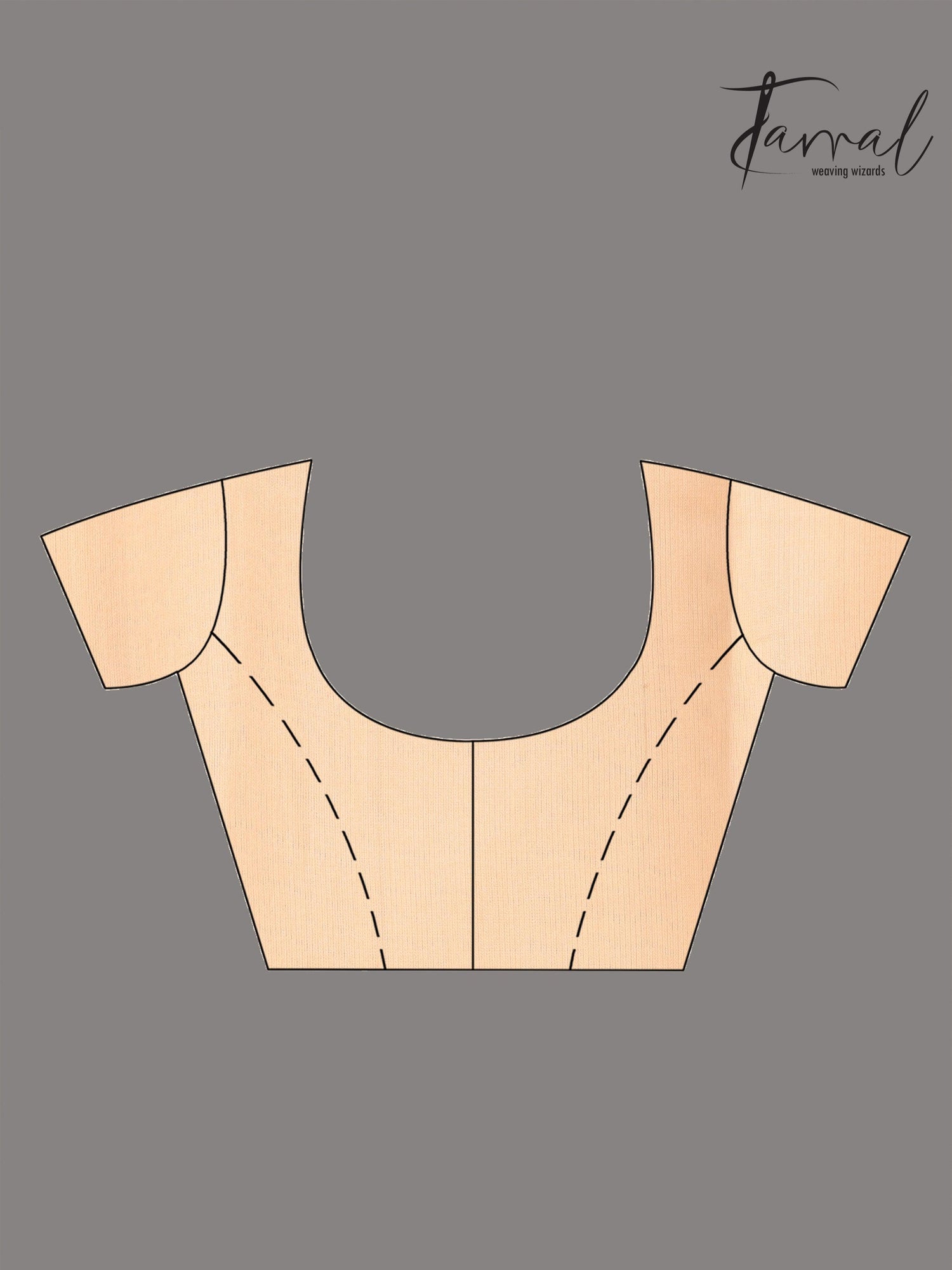 Sea green handwoven needle work jamdani saree_Blouse