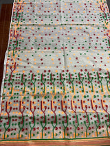 Shweta Rangoli soft handloom dhaki jamdani saree - Tamal Boutique