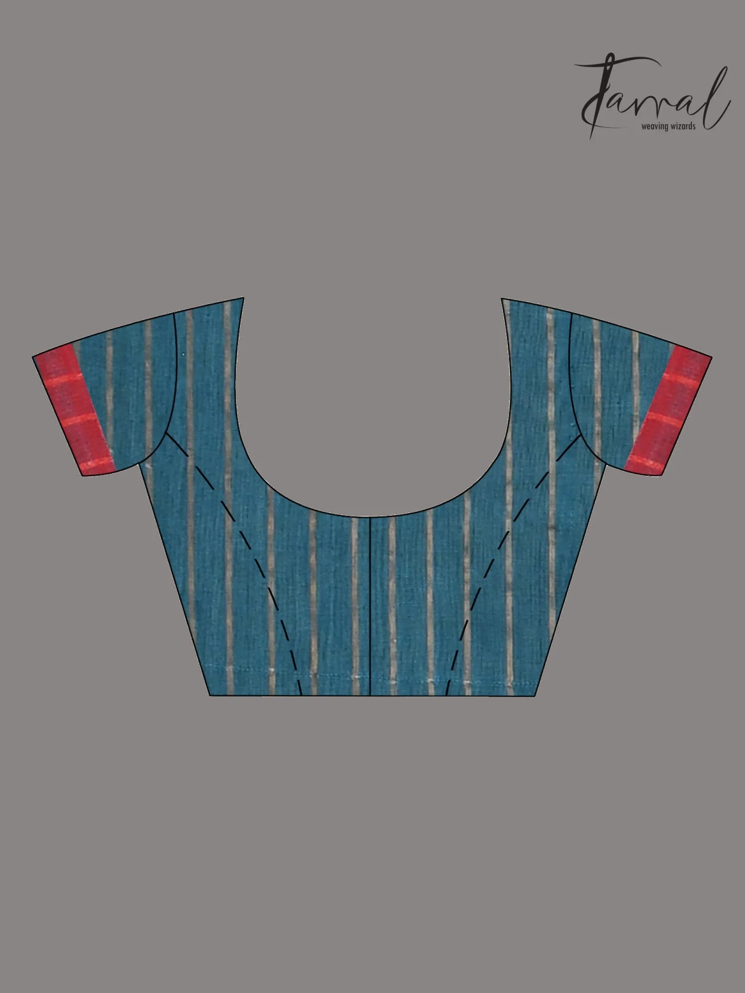 Steel blue with zari bangalore silk handwoven jamdani saree