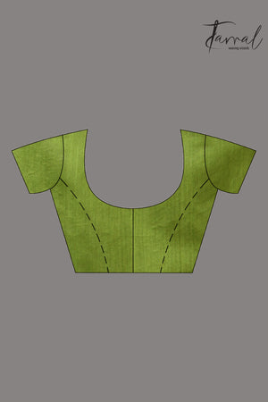 The Green silk cotton in Handwoven jamdani saree collection