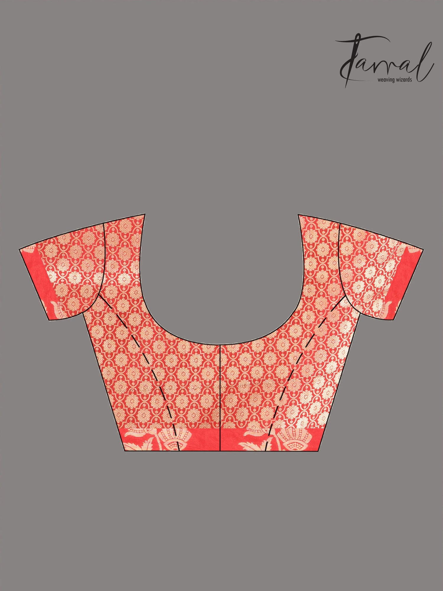 These Red colour in the benarasi silk handloom jamdani saree