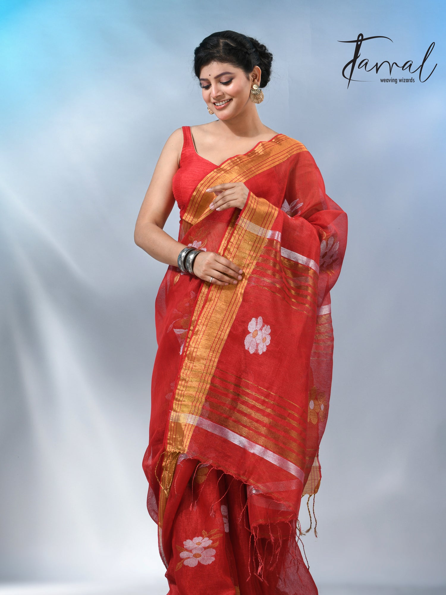 jamdani saree, jamdani, handloom, handwoven, saree, silk, dhakai, weaving, kolkatasaree, tamalboutique