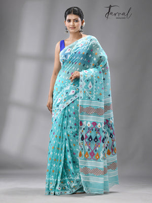 jamdani saree, jamdani, handloom, handwoven, saree, silk, dhakai, weaving, kolkatasaree, tamalboutique