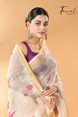 jamdani saree, jamdani, handloom, handwoven, saree, silk, dhakai, weaving, kolkatasaree, tamalboutique