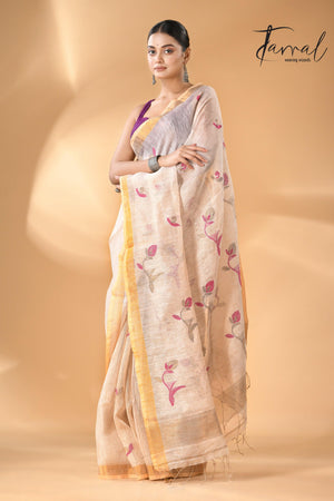 jamdani saree, jamdani, handloom, handwoven, saree, silk, dhakai, weaving, kolkatasaree, tamalboutique
