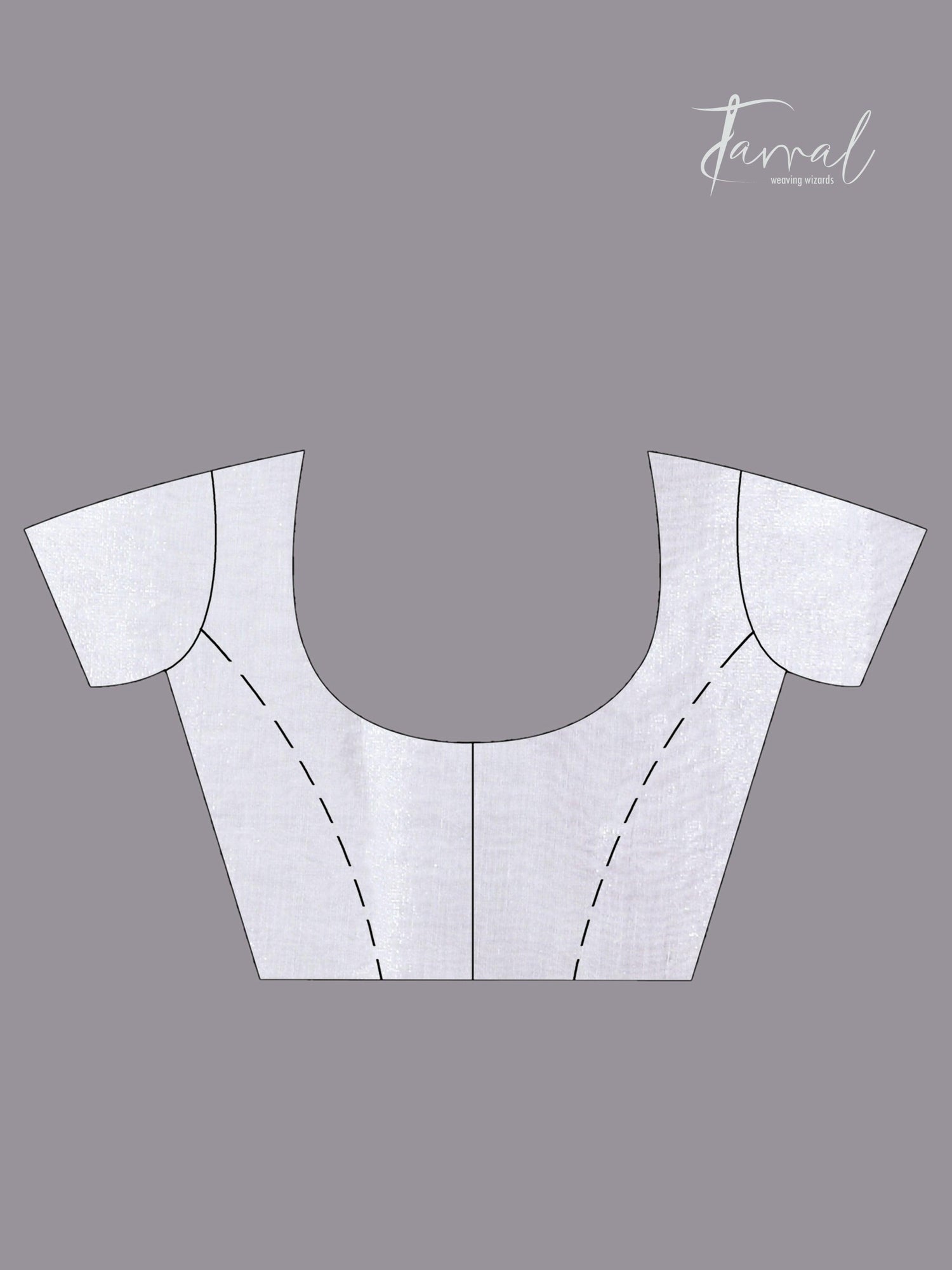 White organza silk tissue handloom saree - Tamal Boutique