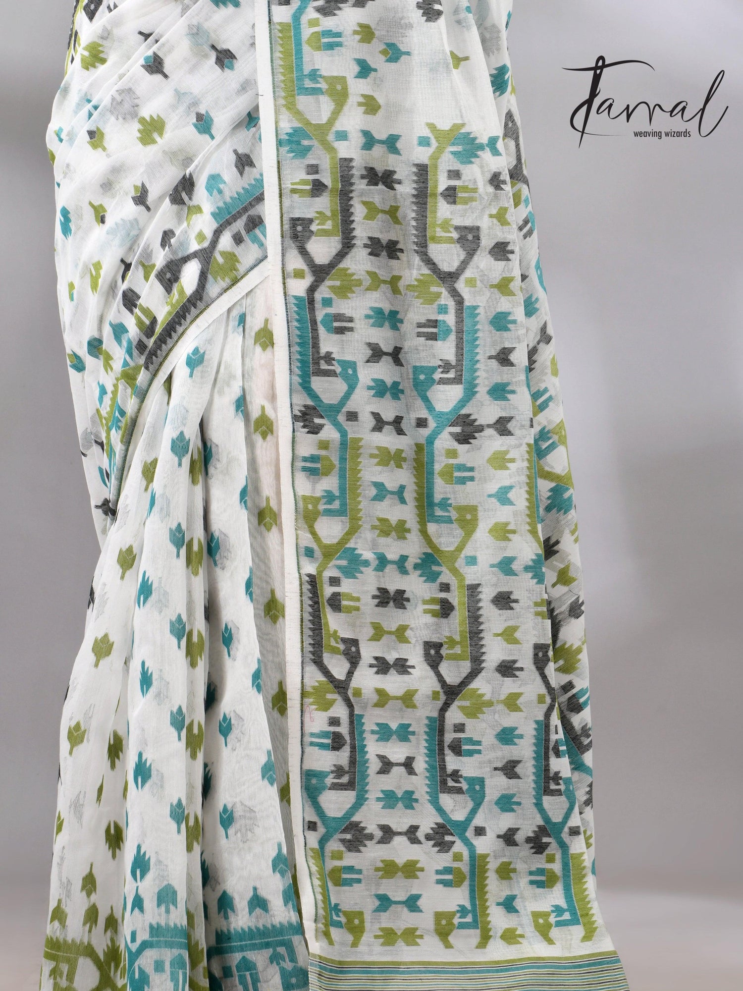 jamdani saree, jamdani, handloom, handwoven, saree, silk, dhakai, weaving, kolkatasaree, tamalboutique