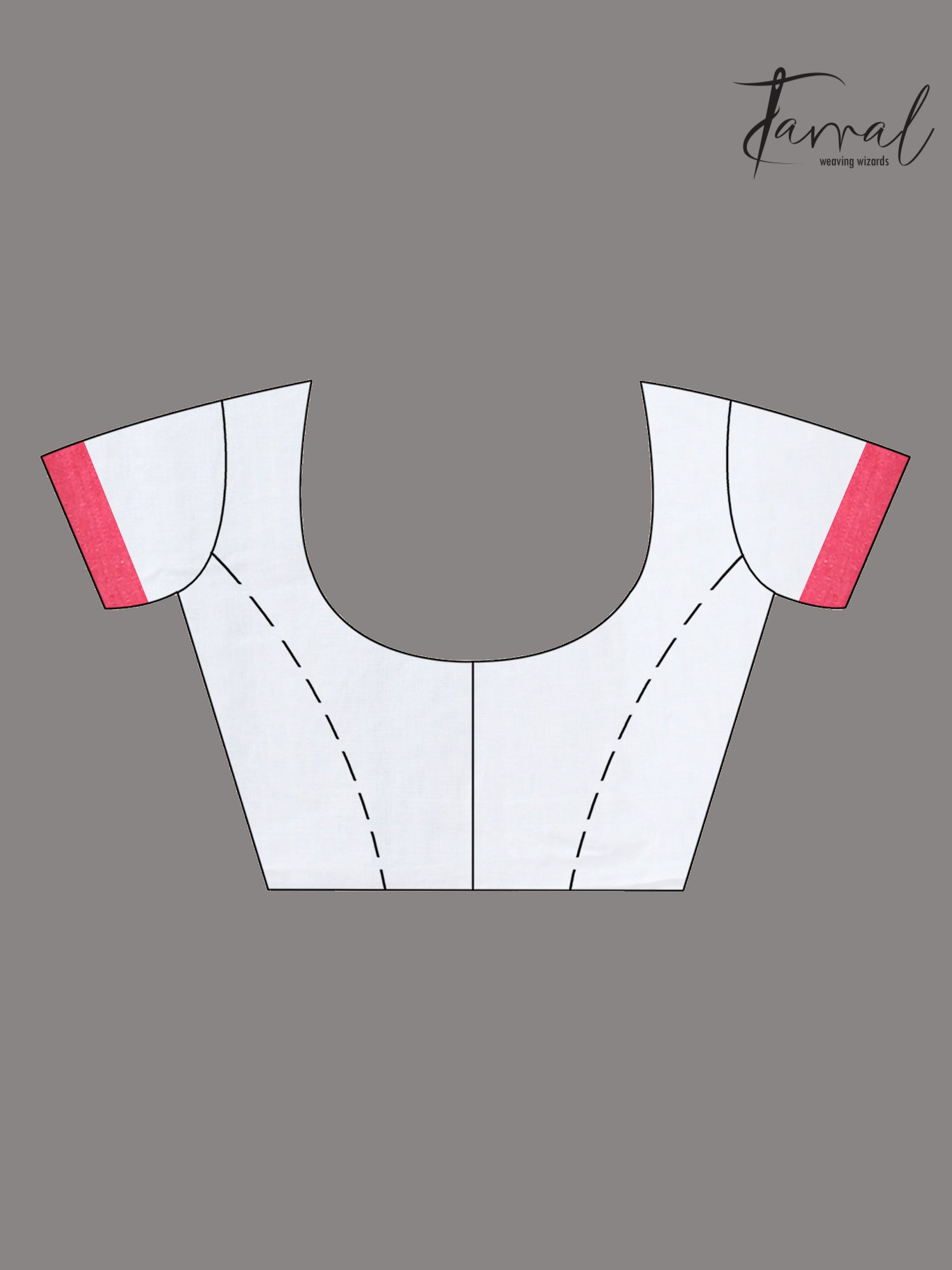 White with pink temple border cotton handloom jamdani saree