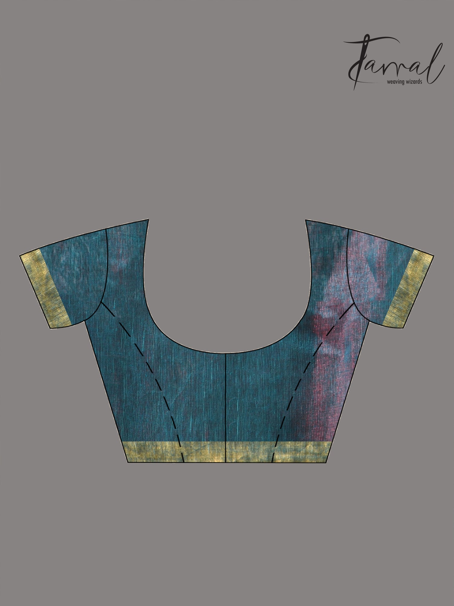 With this beautiful Pine green linen handloom jamdani saree