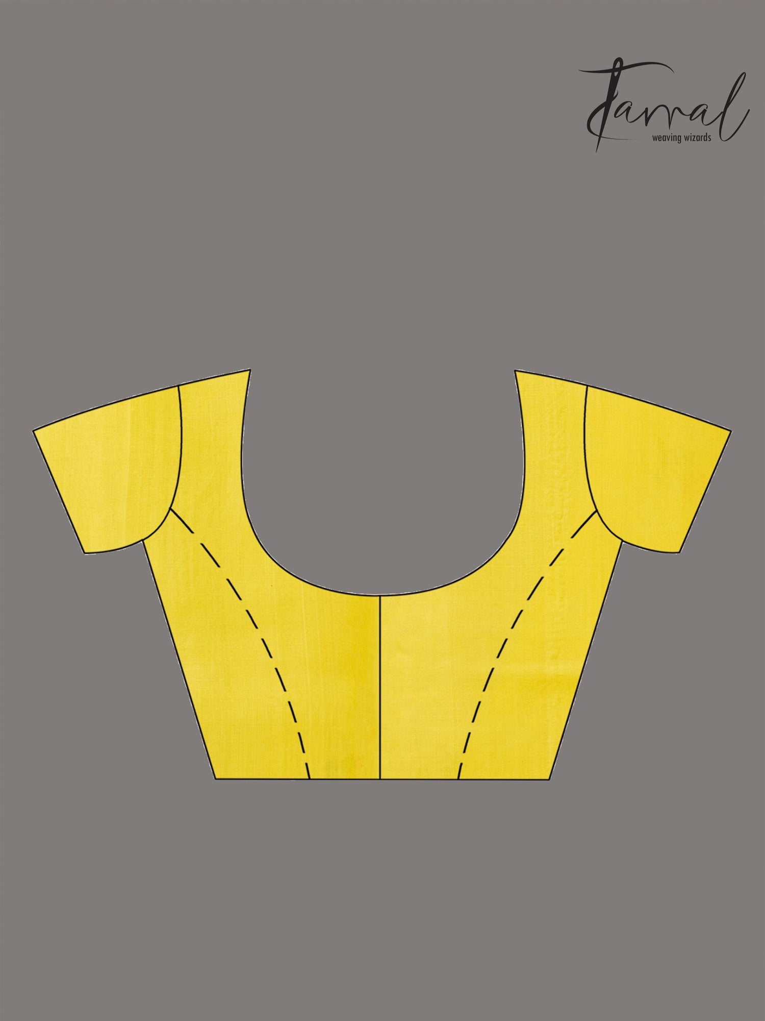 Yellow with floral pallu muslin silk handwoven jamdani saree blouse