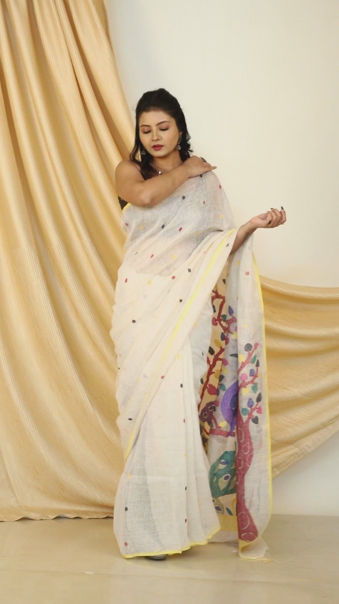 jamdani saree, jamdani, handloom, handwoven, saree, silk, dhakai, weaving, kolkatasaree, tamalboutique 
