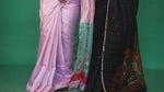 Black with golden zari matka silk in handwoven jamdani saree video